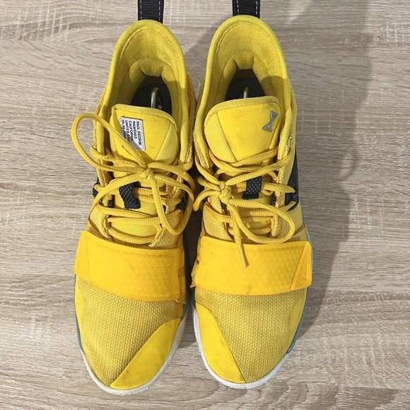 Nike Paul George PG Moon Exploration Yellow Black Mens Size 12 BQ8452-700 - Picture 4 of 8